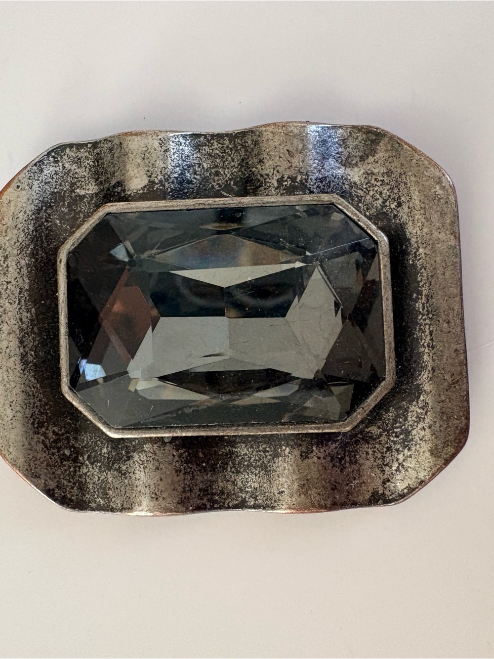 Decorative Smoky Crystal Accent Tray - Brand